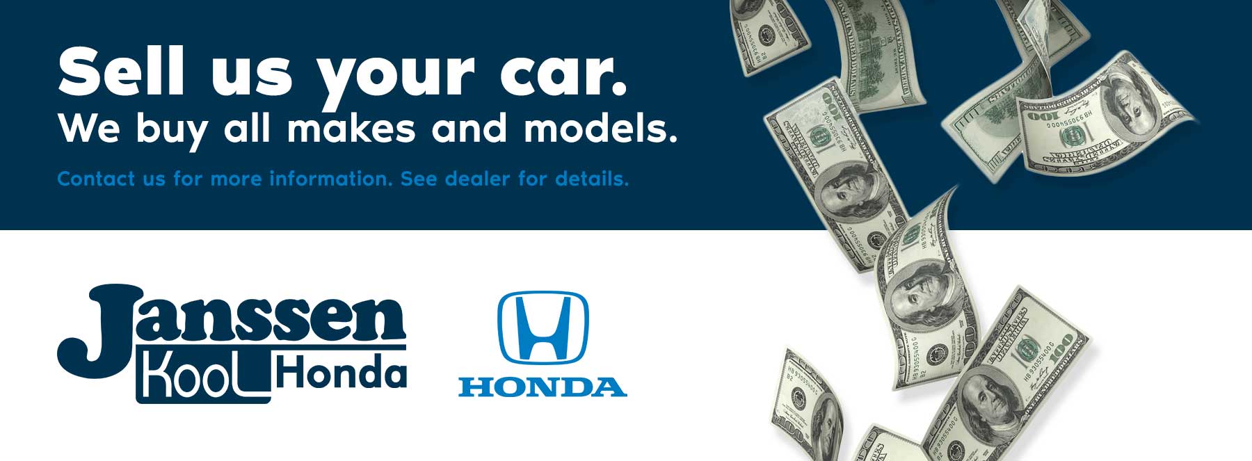 Sell us your car. Trade evaluation.